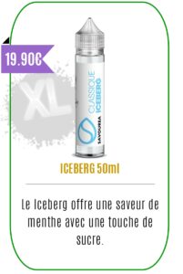 Eliquide mentholé 50ml Iceberg -Savourea-
