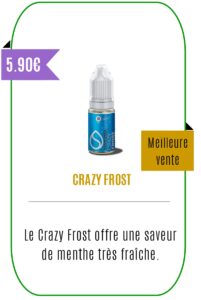 Eliquide mentholé Crazy Frost -Savourea-