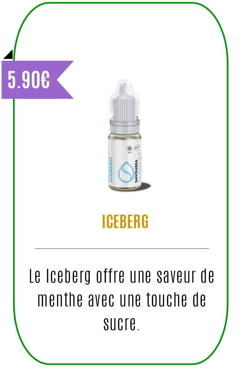Eliquide mentholé Iceberg -Savourea-