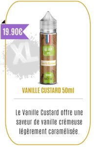 eliquide 50 ml vanille custard -Ma Vape Bio-