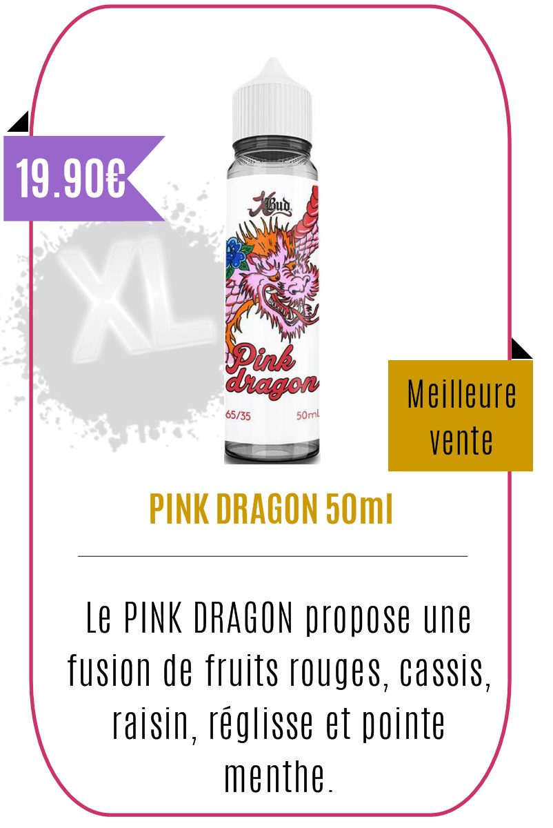 eliquide 50ml Fruité Pink Dragon -XBUD-
