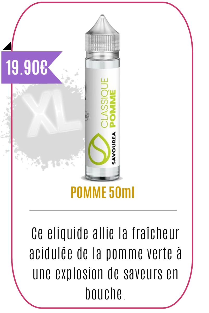 eliquide 50ml Fruité Pomme -Savourea-