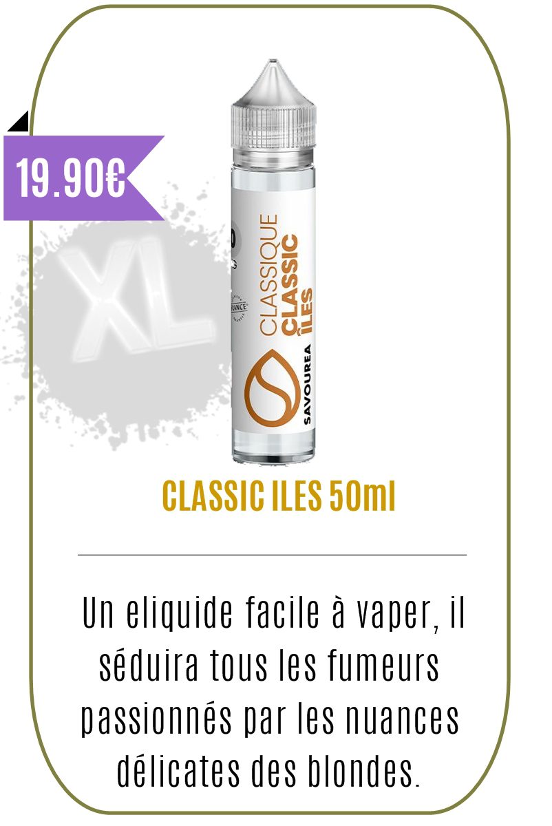 eliquide 50ml classic Iles -savourea -