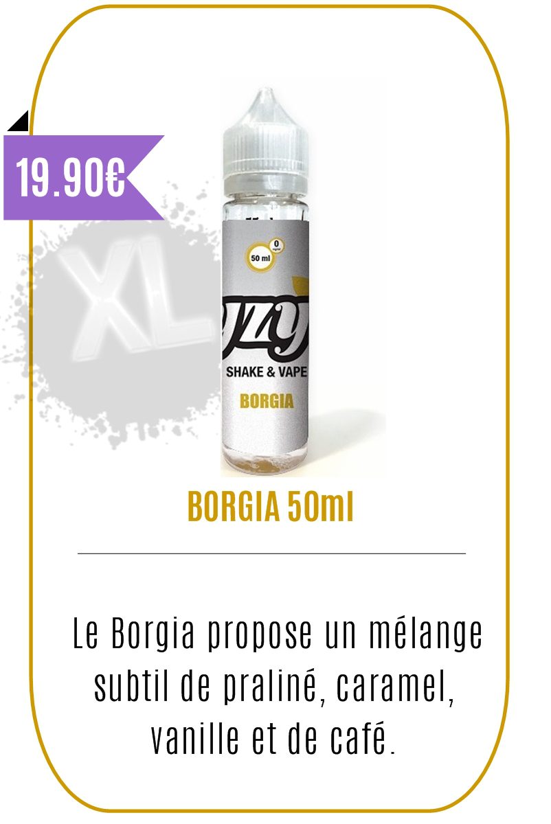 eliquide gourmand 50ml - Borgia- YZY-