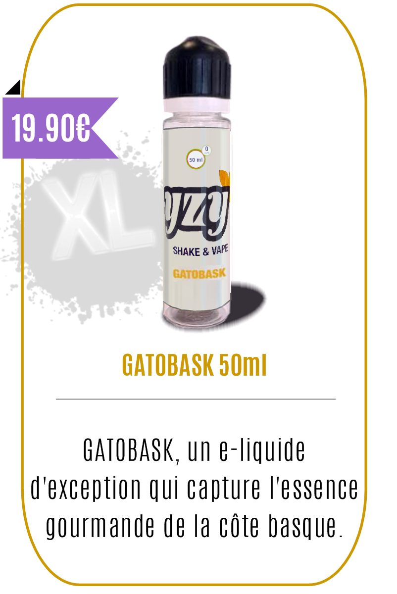 eliquide gourmand 50ml - GatoBask- YZY-