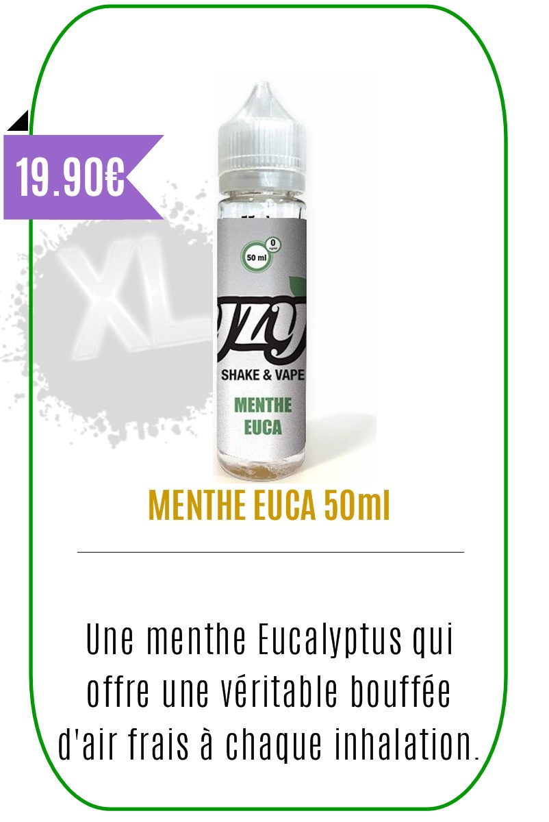 Eliquide mentholé Menthe Eucalyptus 50ml -YZY-