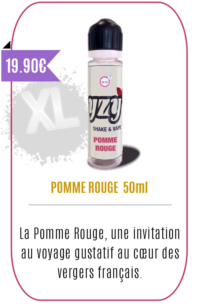 E-liquide Fruité Pomme Rouge 50 ml – YZY –