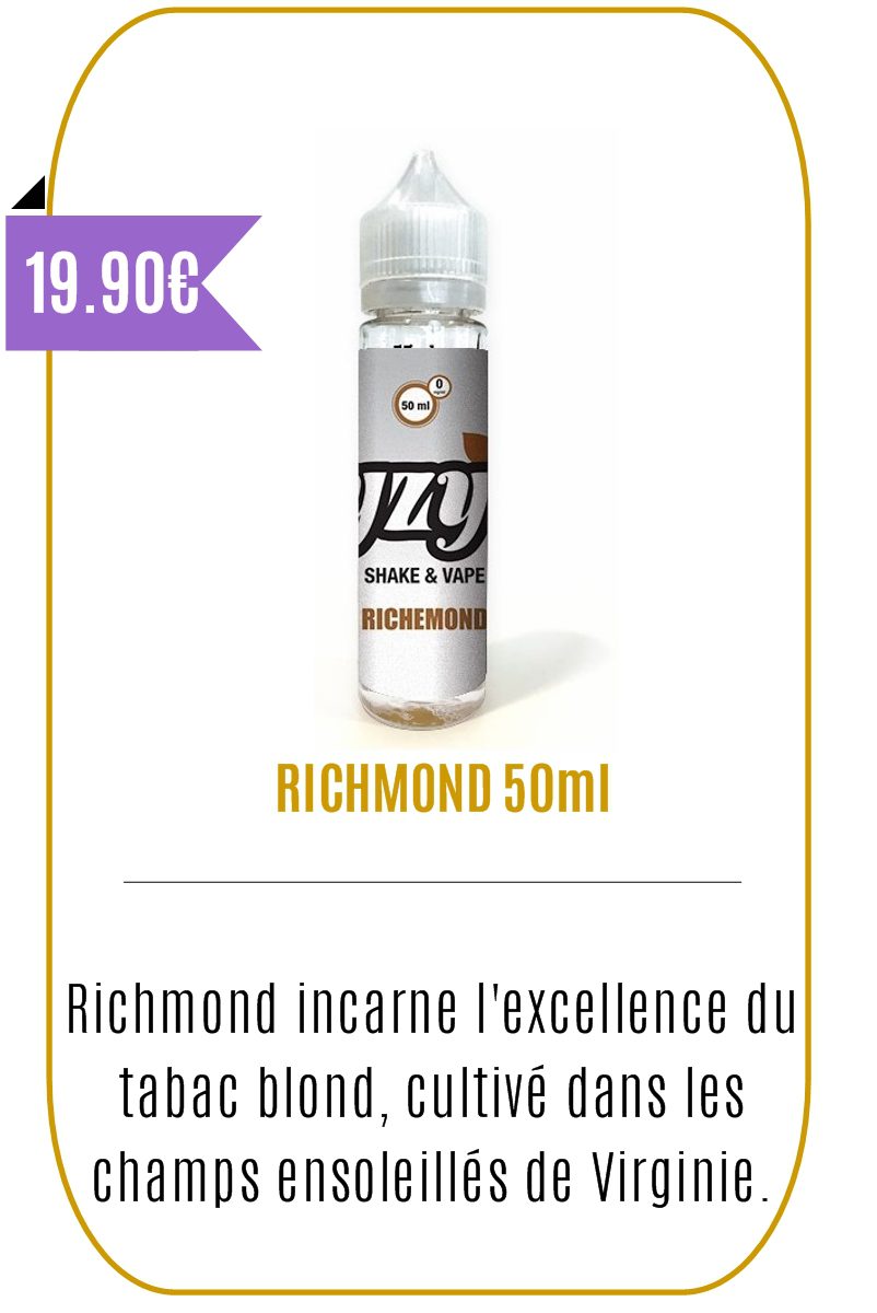 Eliquide classic YZY tabac Richmond 50ml