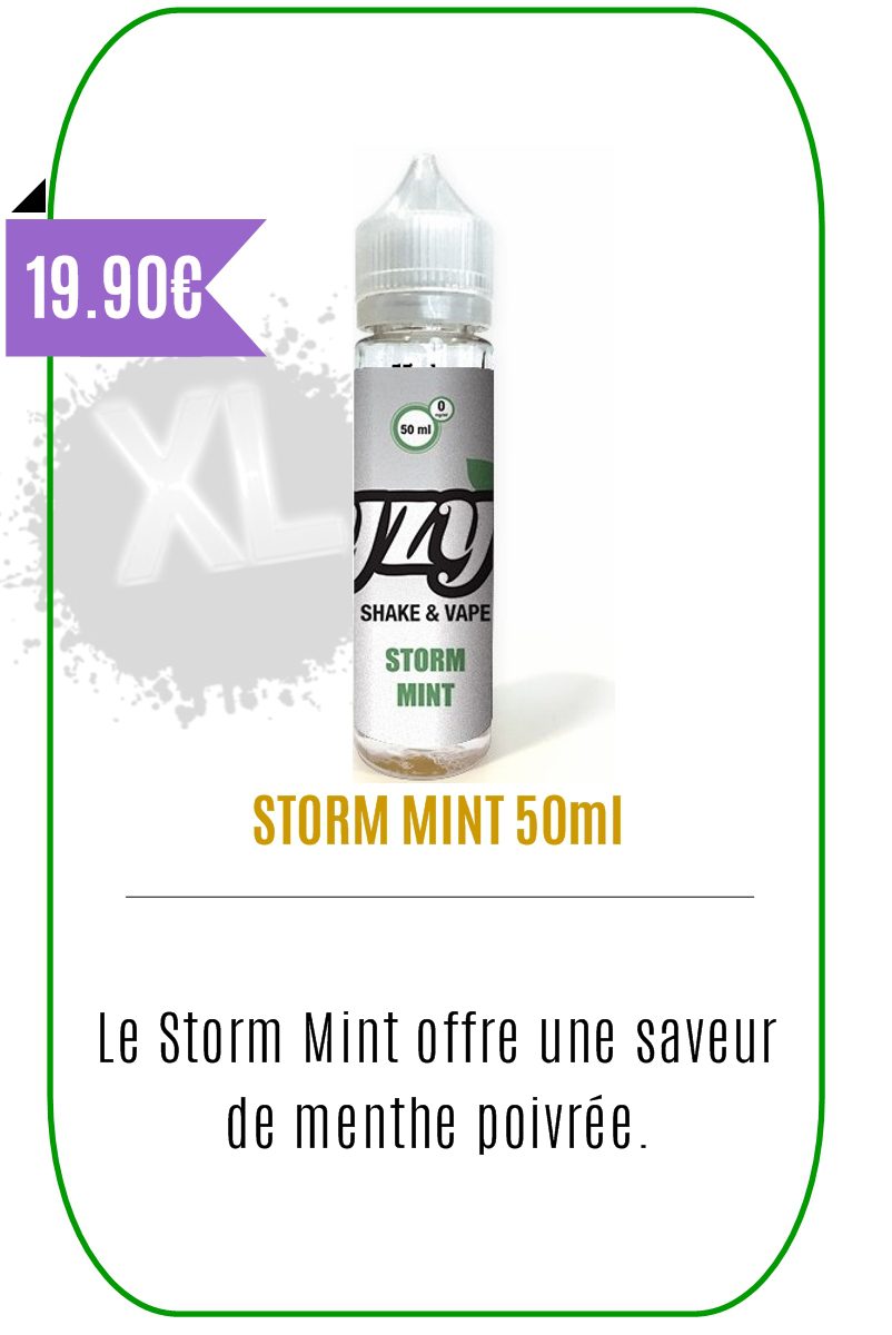 Eliquide mentholé Storm Mint 50ml -YZY-