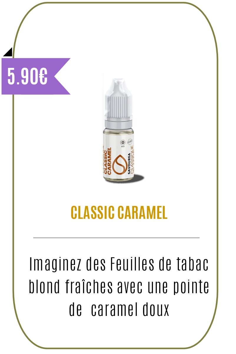 eliquide classique Classic Caramel 10ml - Savourea-
