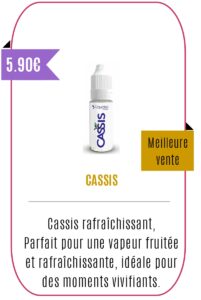 eliquide fruité Cassis 10ml- Liquideo -