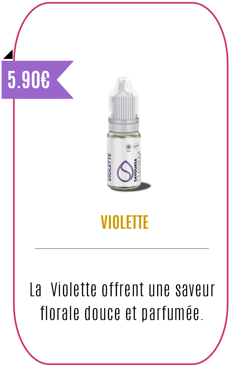 eliquide fruité Violette 10ml - Savourea -