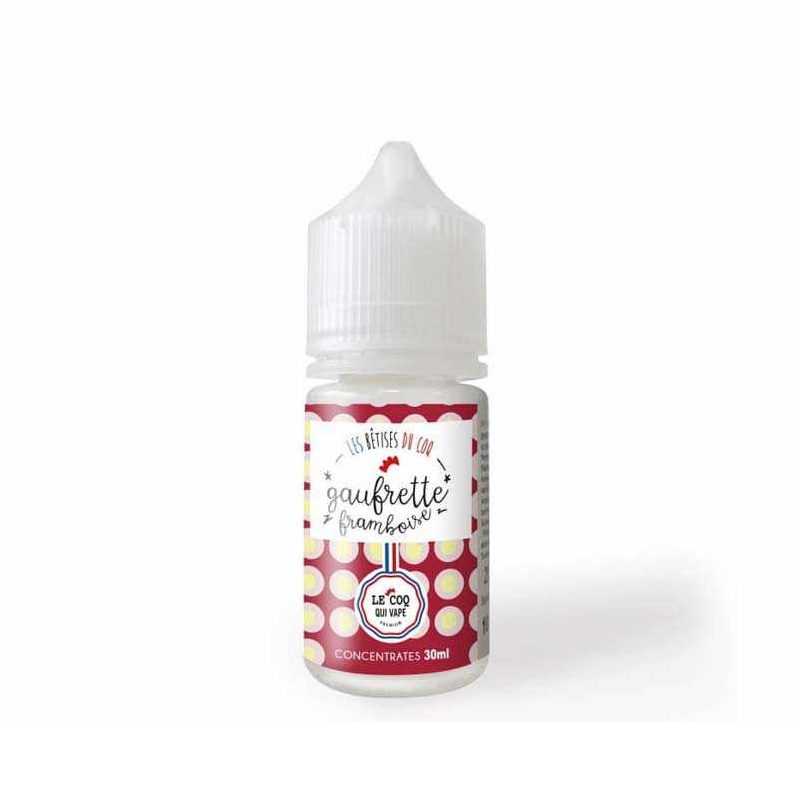 Eliquide Concentré DIY - Gourmand - Gaufrette Framboise -LE COQ QUI VAPE-
