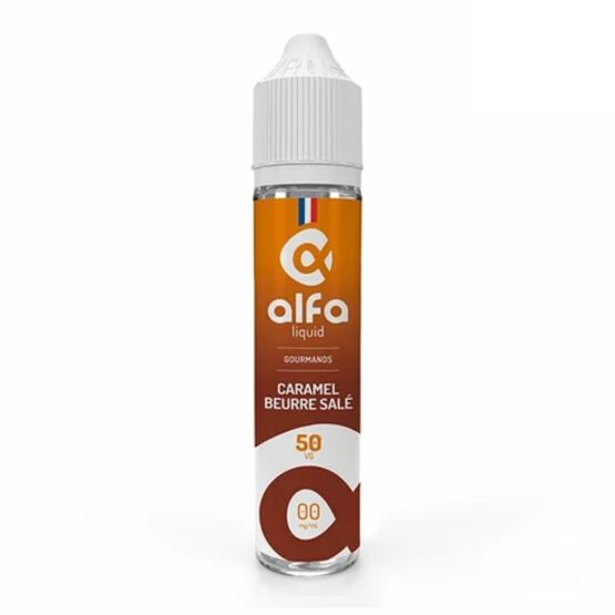 Eliquide gourmand 50ml Caramel Beurre Salé -ALFA LIQUID-