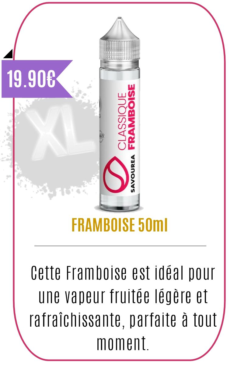 eliquide 50ml Fruité Framboise -Savourea-