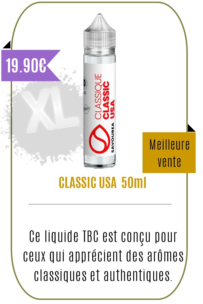 eliquide 50ml classic USA -savourea-