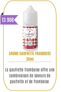 eliquide Gourmand Concentré 30 ml Gaufrette Framboise -LE COQ QUI VAPE-