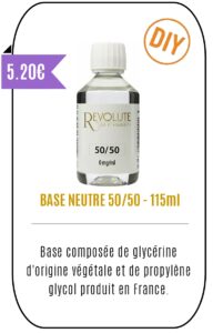 eliquide DIY base 50-50-115ml -REVOLUTE-