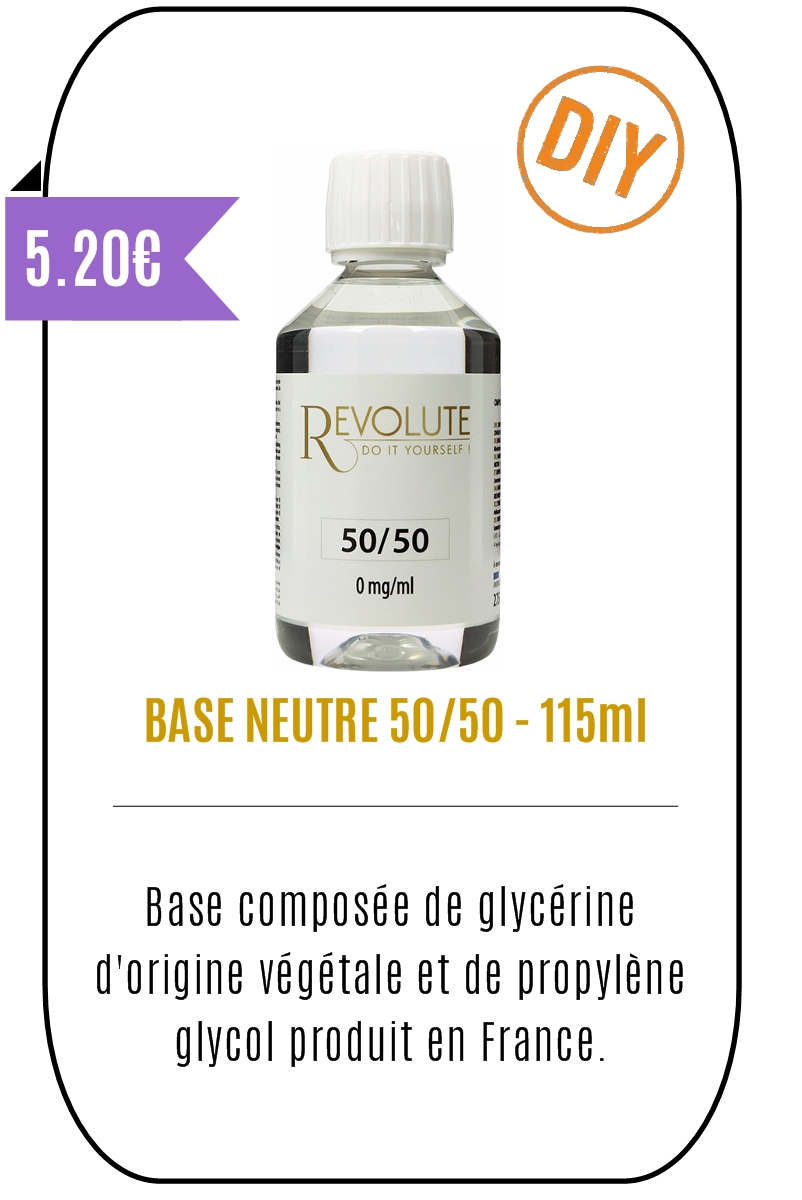 eliquide DIY base 50-50-115ml -REVOLUTE-