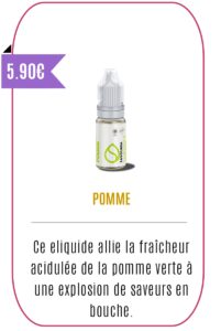eliquide fruité Pomme 10ml - Savourea -
