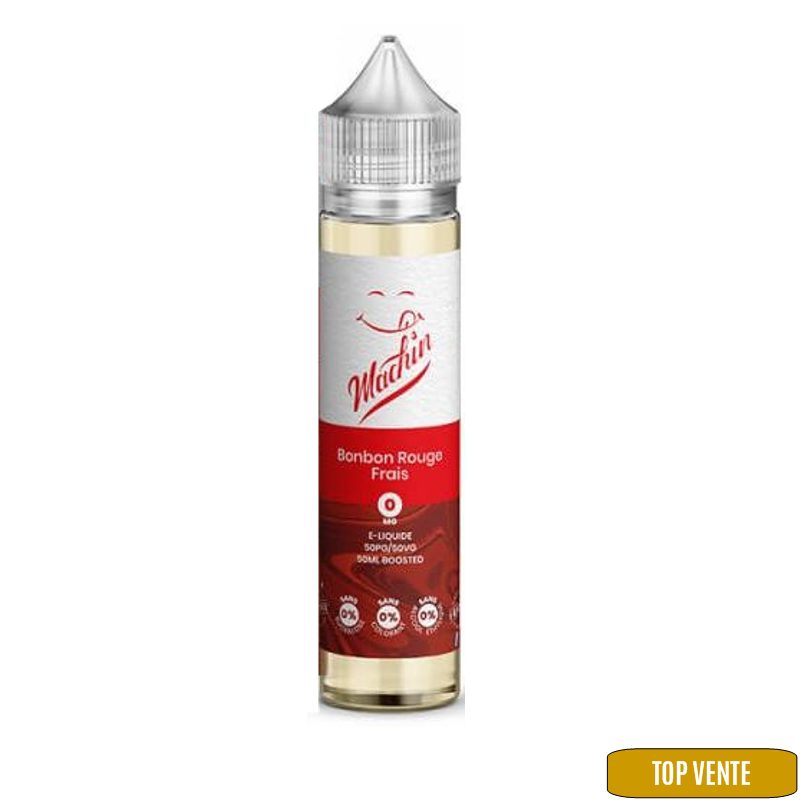 eliquide mentholé 50ml Bonbon Rouge Frais -Machin- eliquide mentholé 50ml Bonbon Rouge Frais -Machin-