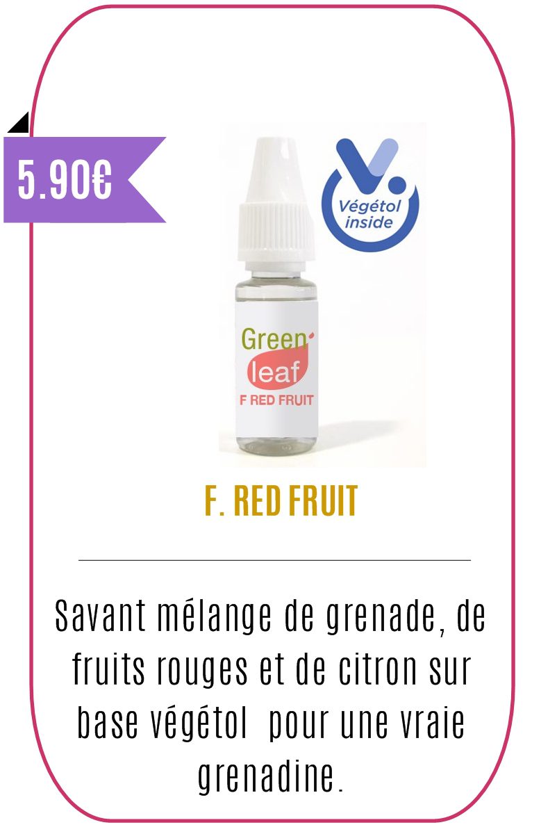 E-liquide Fruité RED FRUITS 10 ml – VEGETOL –