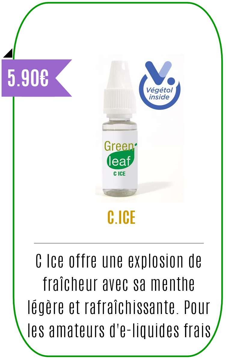 E-liquide Mentholé C.ICE 10 ml – VEGETOL –