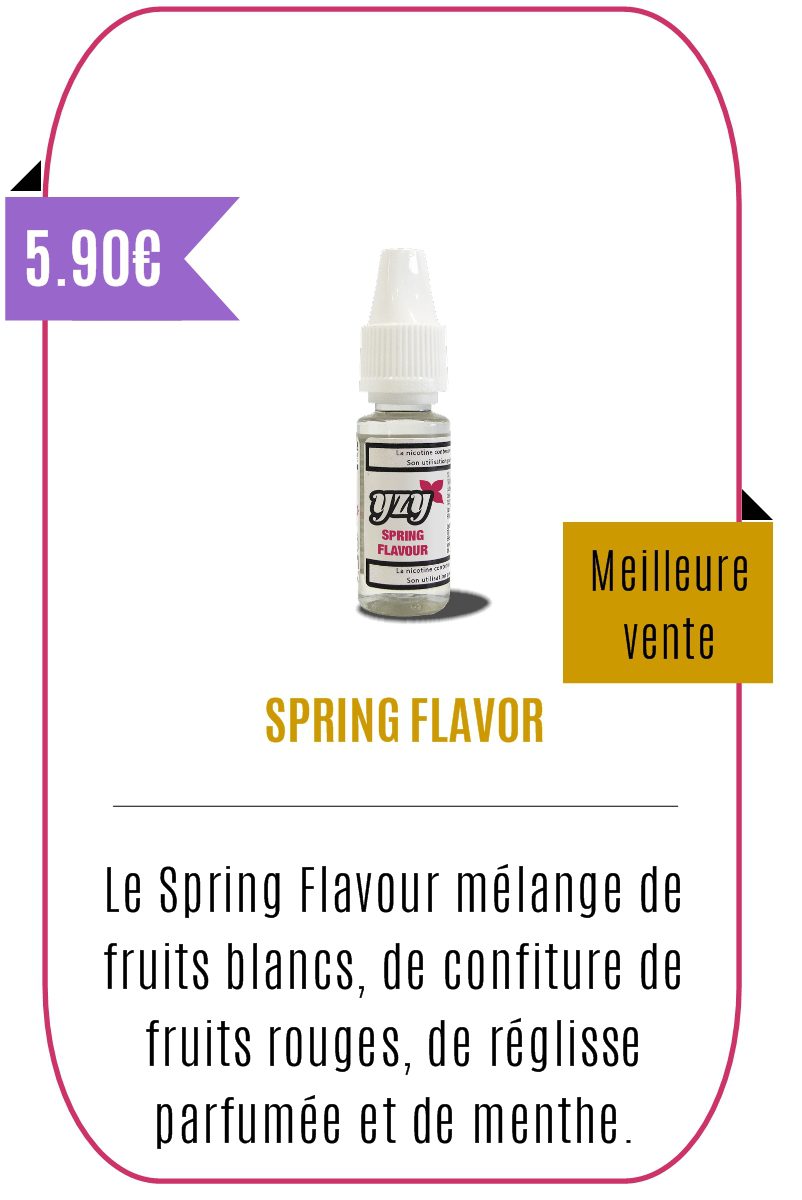 E-liquide Fruité Spring Flavour 10 ml – YZY –