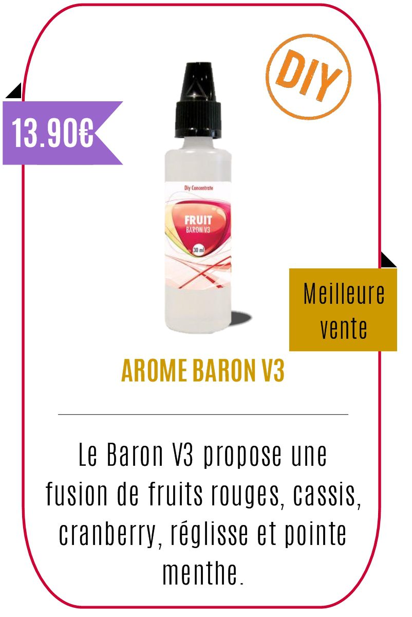 Eliquide fruité Concentré DIY 30ml Baron V3 -YZY-