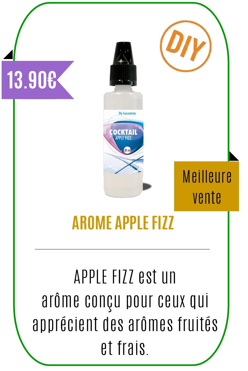 Eliquide Concentré 30ml Mentholé Apple Fizz - YZY -