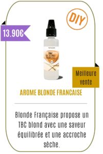 arome eliquide diy blonde francaise
