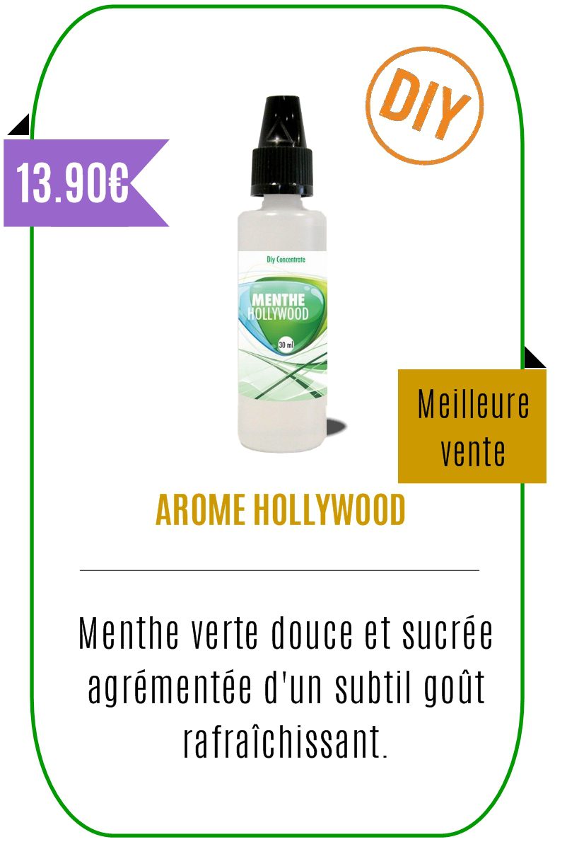 Eliquide Concentré 30ml Mentholé Hollywood - YZY -