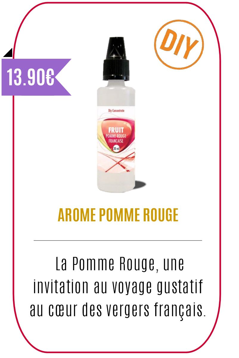 Eliquide Fruité Concentré 30ml Pomme Rouges -YZY-