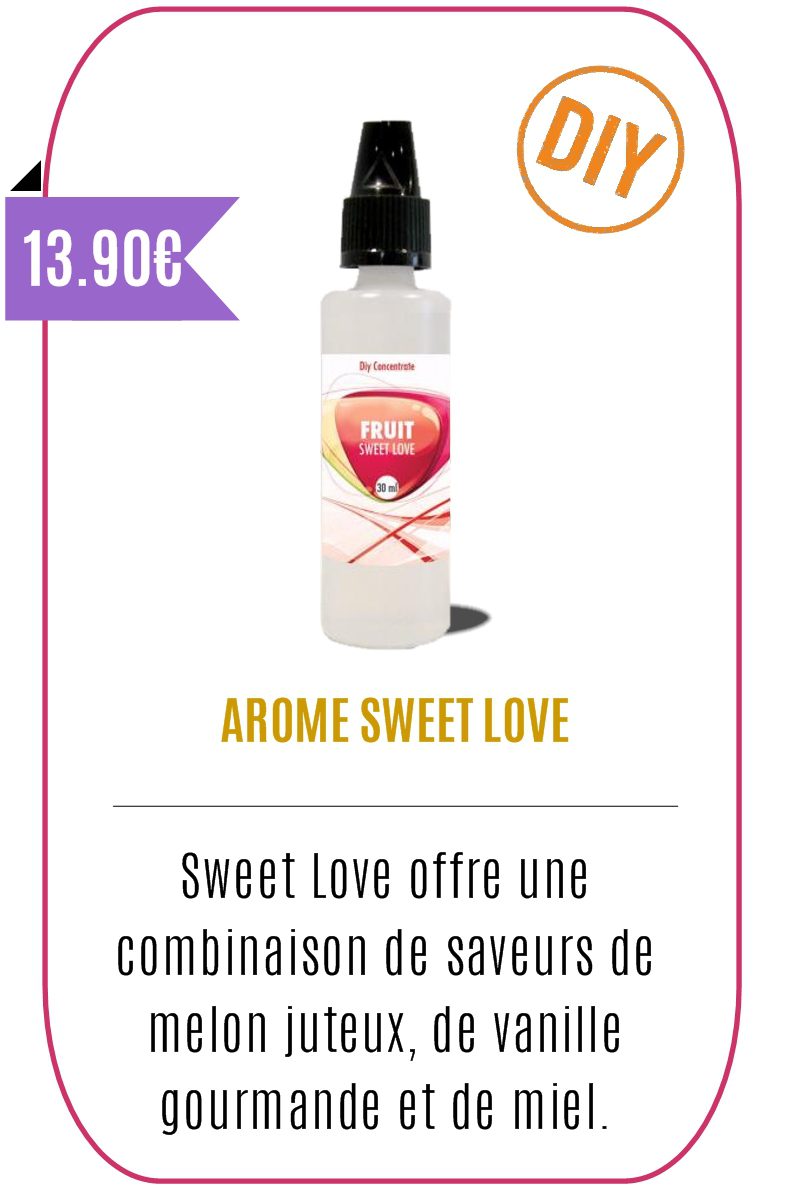 Eliquide Fruité Concentré DIY 30ml Sweet Love -YZY-