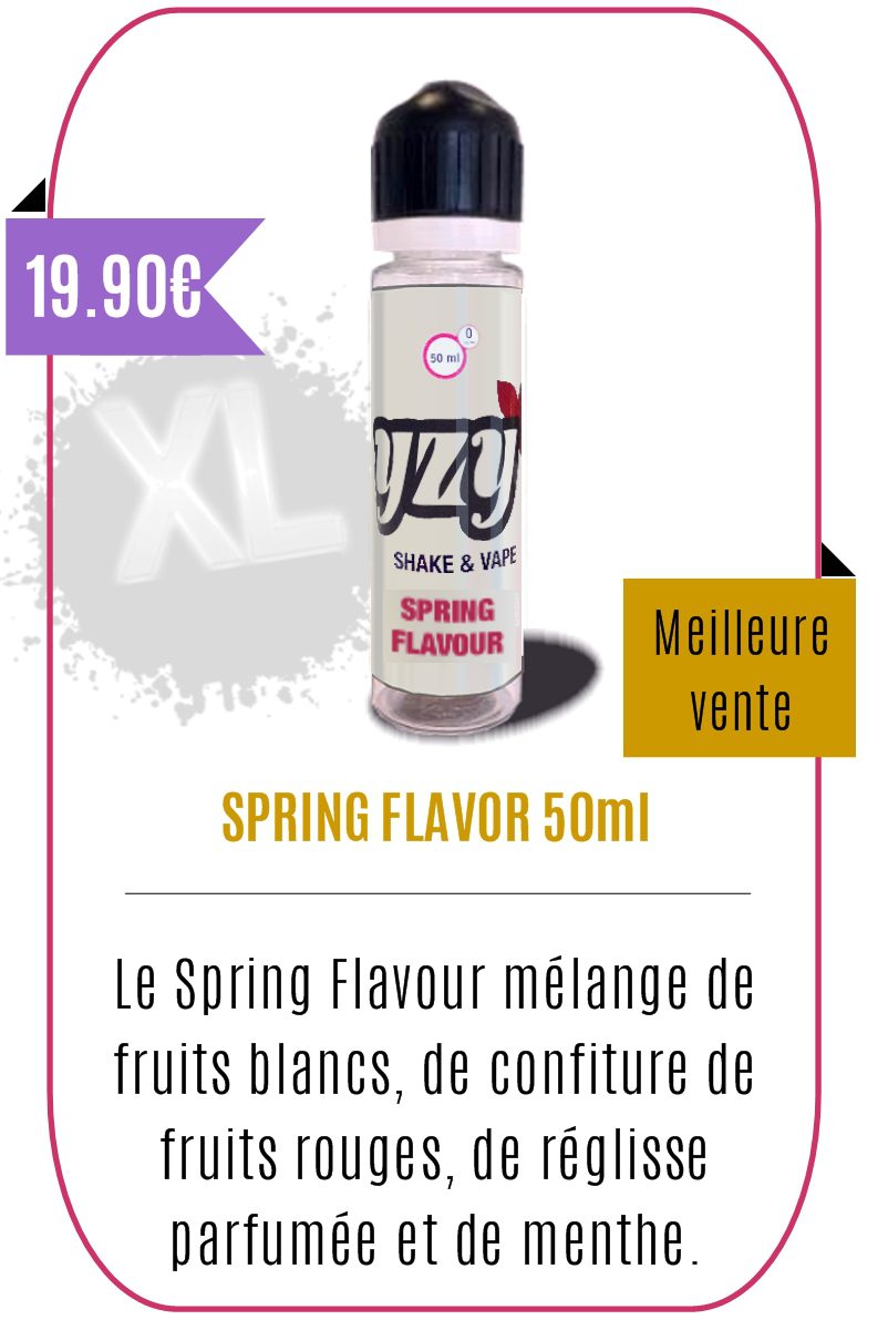 E-liquide Fruité Spring Flavour 50 ml – YZY –