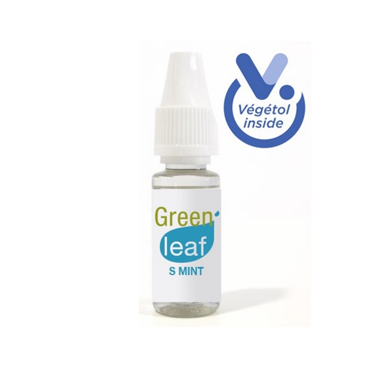 eliquide mentholé au VEGETOL gout menthe douce et sucrée de chez Green Leaf S.MINT 10ml