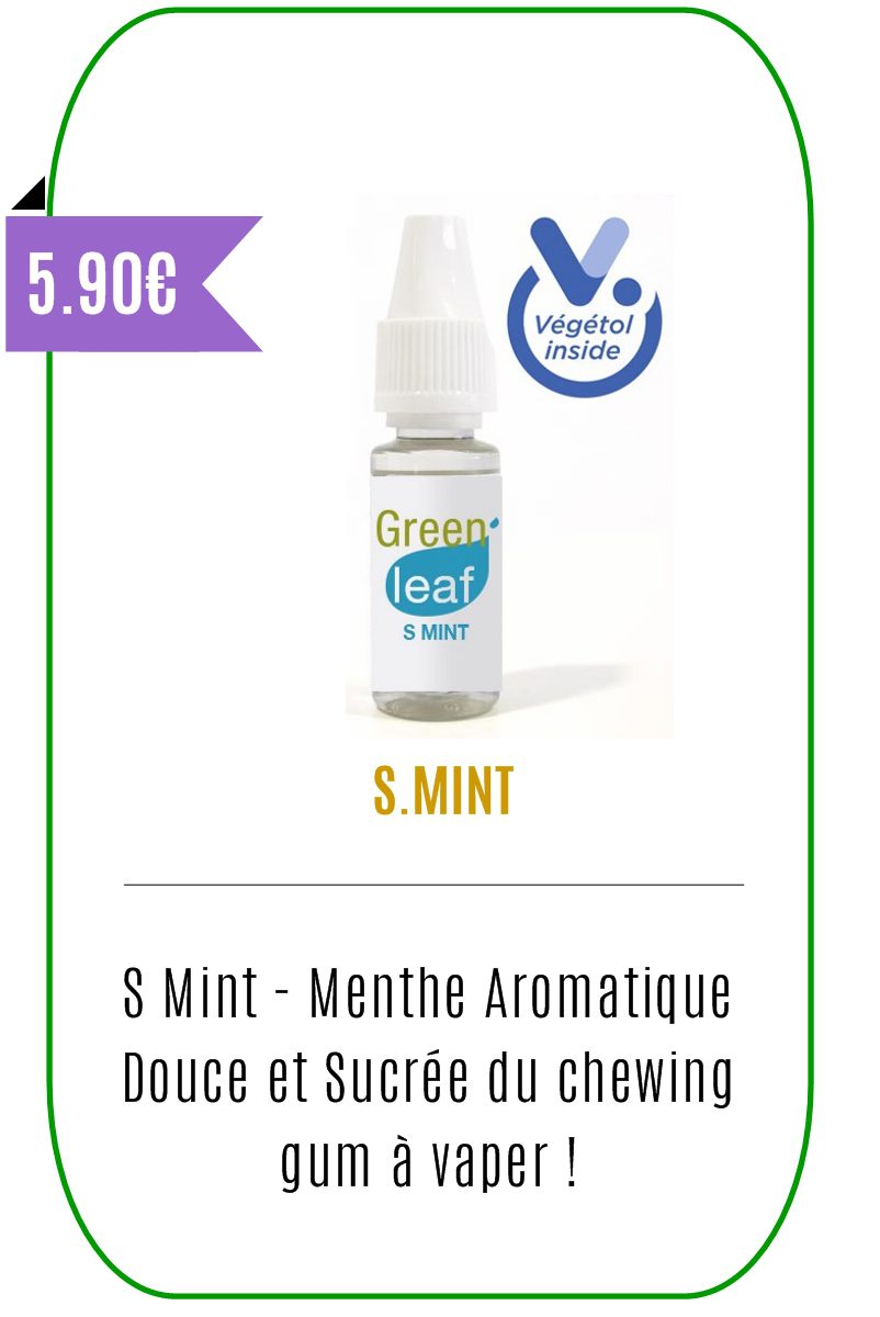 ELIQUIDE VEGETOL 10ml Mentholé S.Mint -Green Leaf-