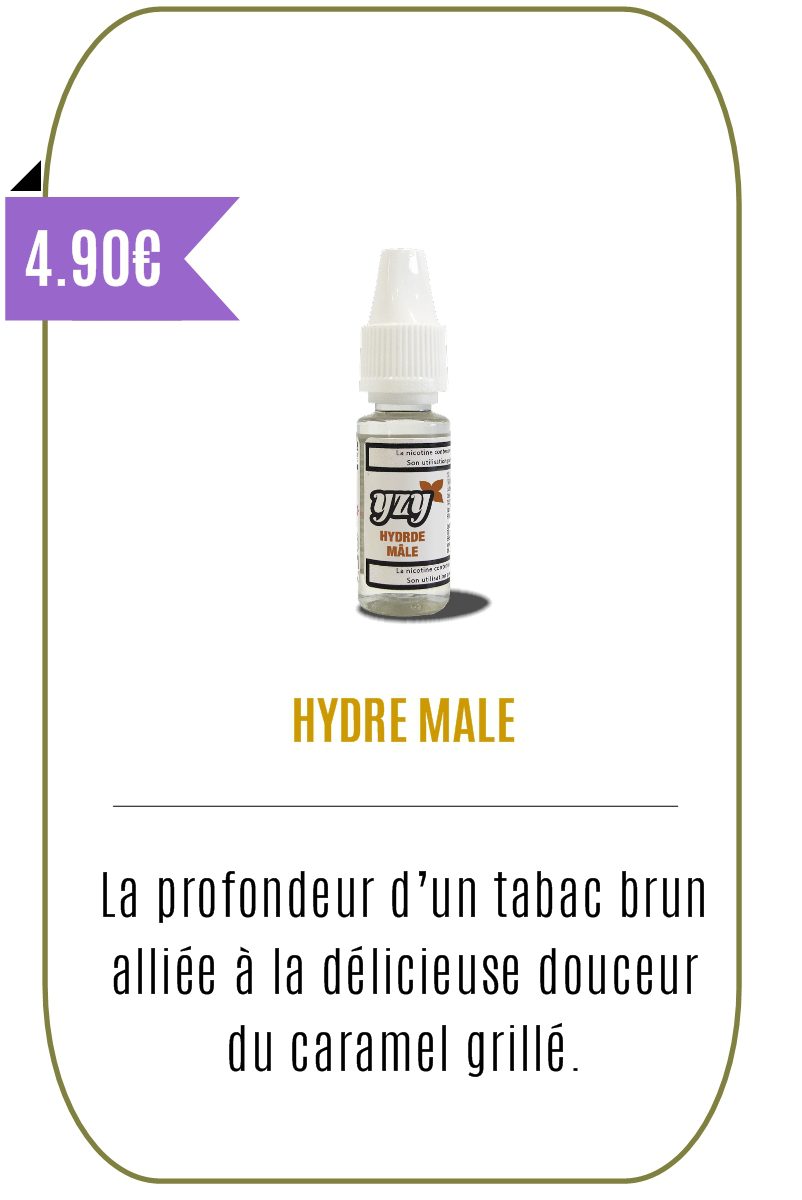 eliquide yzy hydre male couleur nouveau tarif