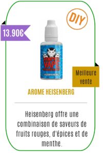 Eliquide Concentré 30ml Heisenberg - VAMPIRE VAPE -