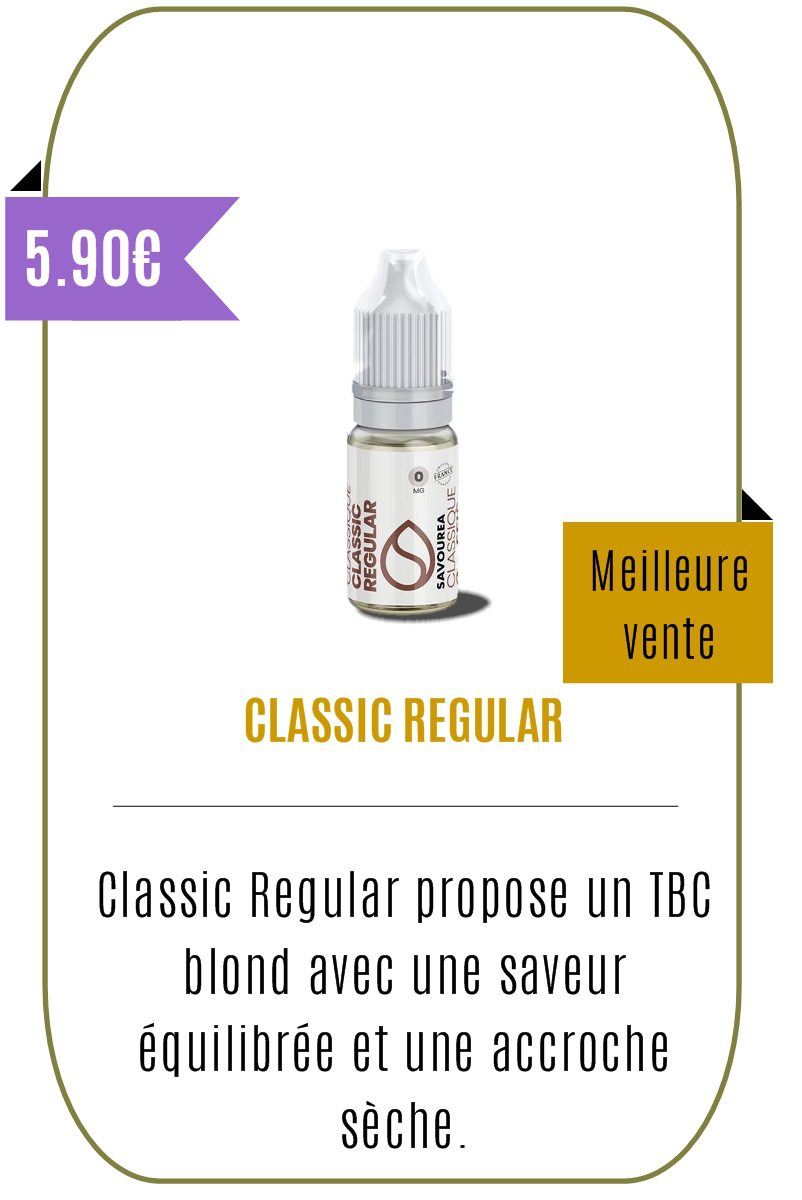 eliquide classique Classic Regular 10ml - Savourea-