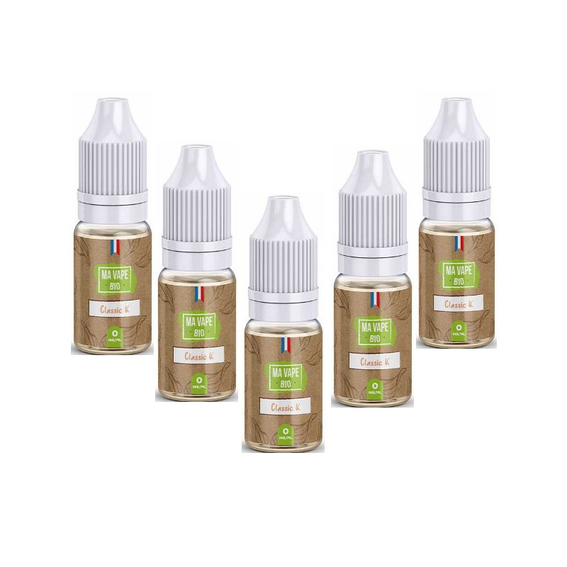 eliquide classic classic K 10ml lot de 5 flacons - Ma Vape Bio -