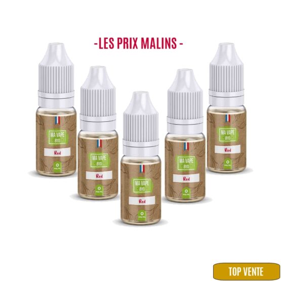 E-liquide Fruité RED 10 ml x 5 – MA VAPE BIO –