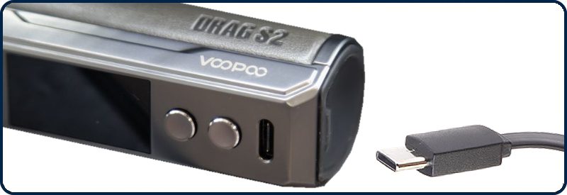 Ecigarette Autonomie et charge du POD KIT DRAG S2 - VOOPOO - Mouvaux