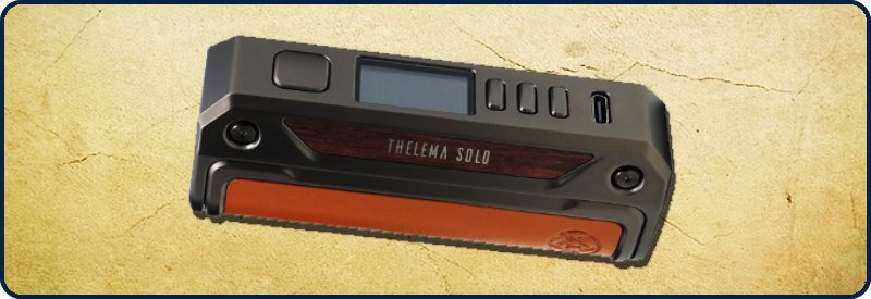 Ecigarette -Description de la Box THELEMA SOLO 100W - LOSTE VAPE -