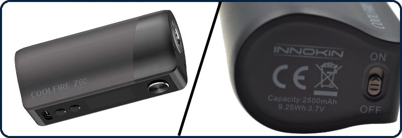 Ecigarette -Description de la box COOL FIRE Z60 - INNOKIN -