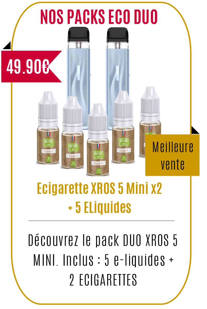 Lot 2 ecigarettes XROS 5 Mini vaporesso + 5 eliquides a petit prix Mouvaux -