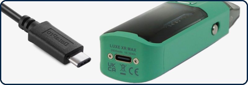Rechargement de la batterie KIT LUXE XR MAX - VAPORESSO - Mouvaux