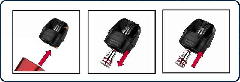 Remplacement de la résistance pour Ecigarette KIT LUXE XR MAX - VAPORESSO - Mouvaux