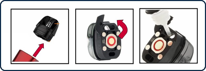 Remplissage de la Cartouche pour Ecigarette KIT LUXE XR MAX - VAPORESSO - Mouvaux