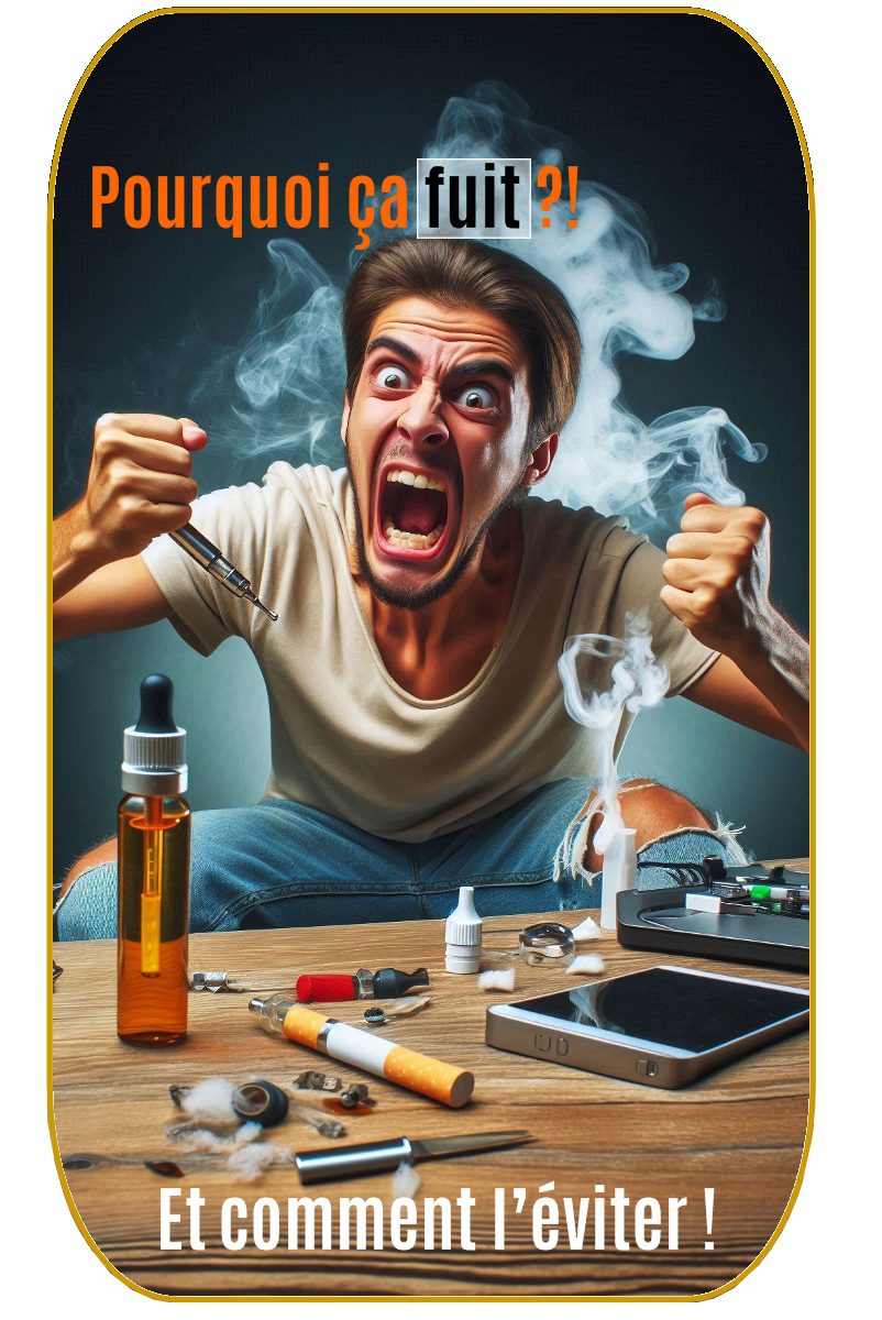 ecigarette pourquoi j'ai des fuites et comment régler le problème